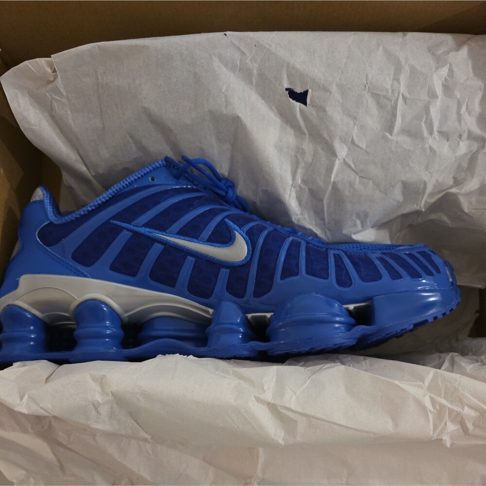 Nike Men's Shox TL Shoes Hyper Royal Silver AV3595-400